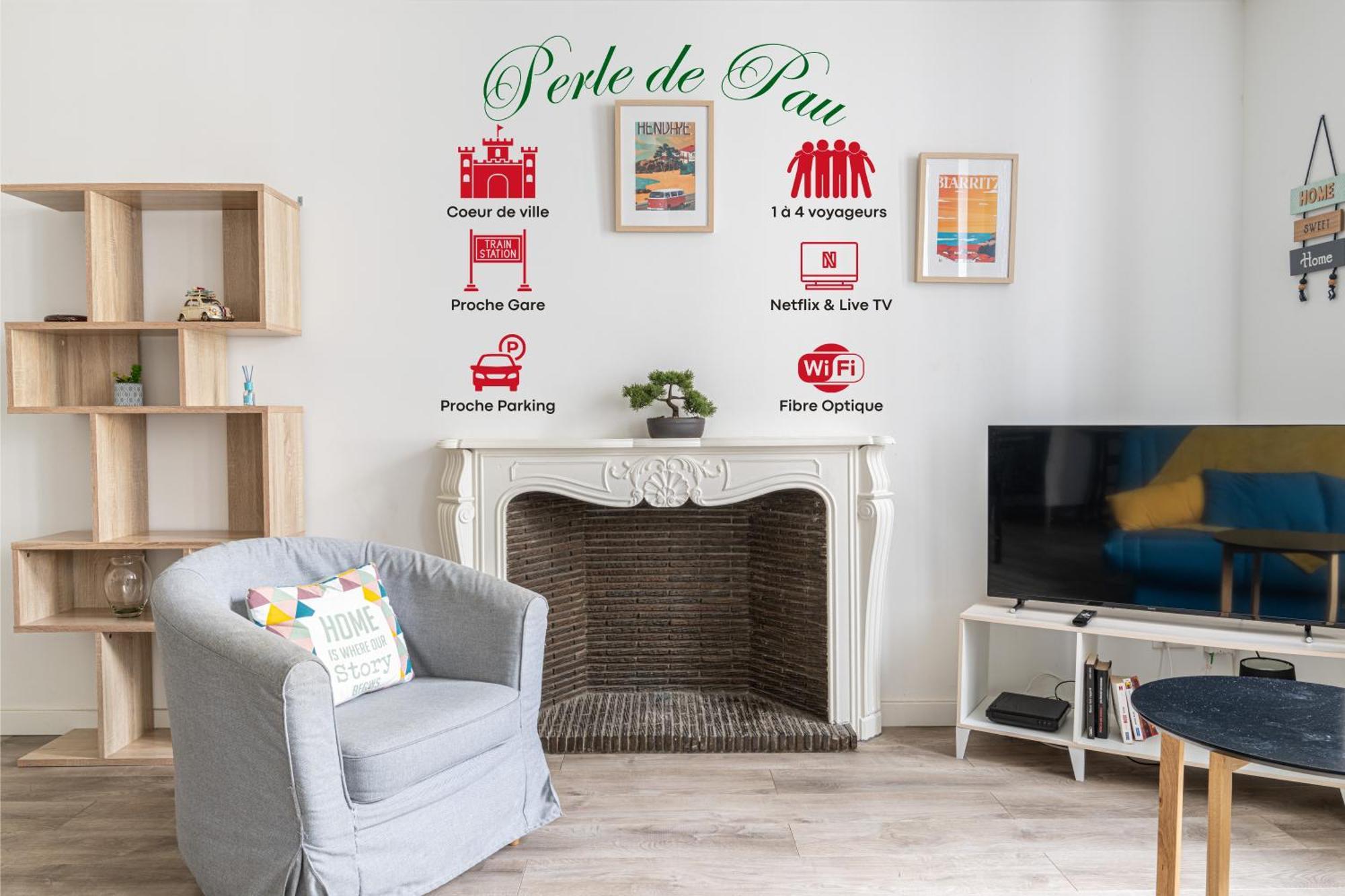 La Perle De Pau Apartment Bagian luar foto